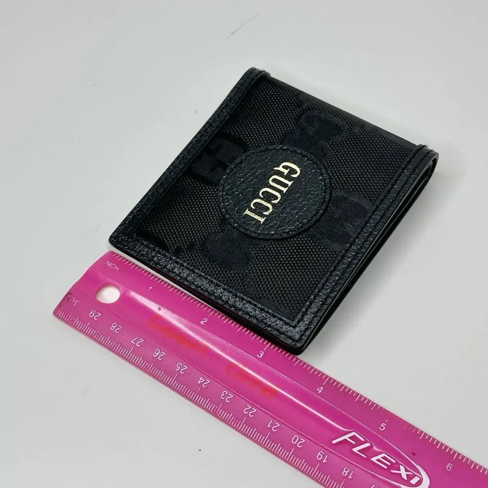 NIB Gucci Off the Grid GG Monogram Bifold Wallet Nylon Black A502